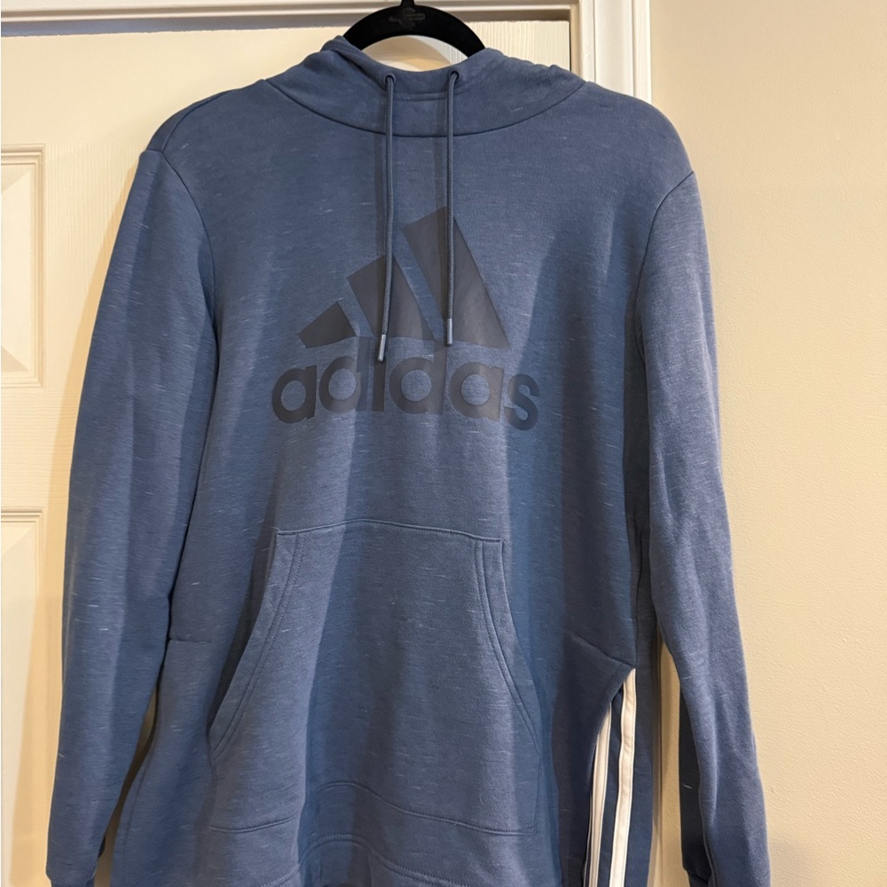 Adidas Blue Sweatshirt Athletic Style